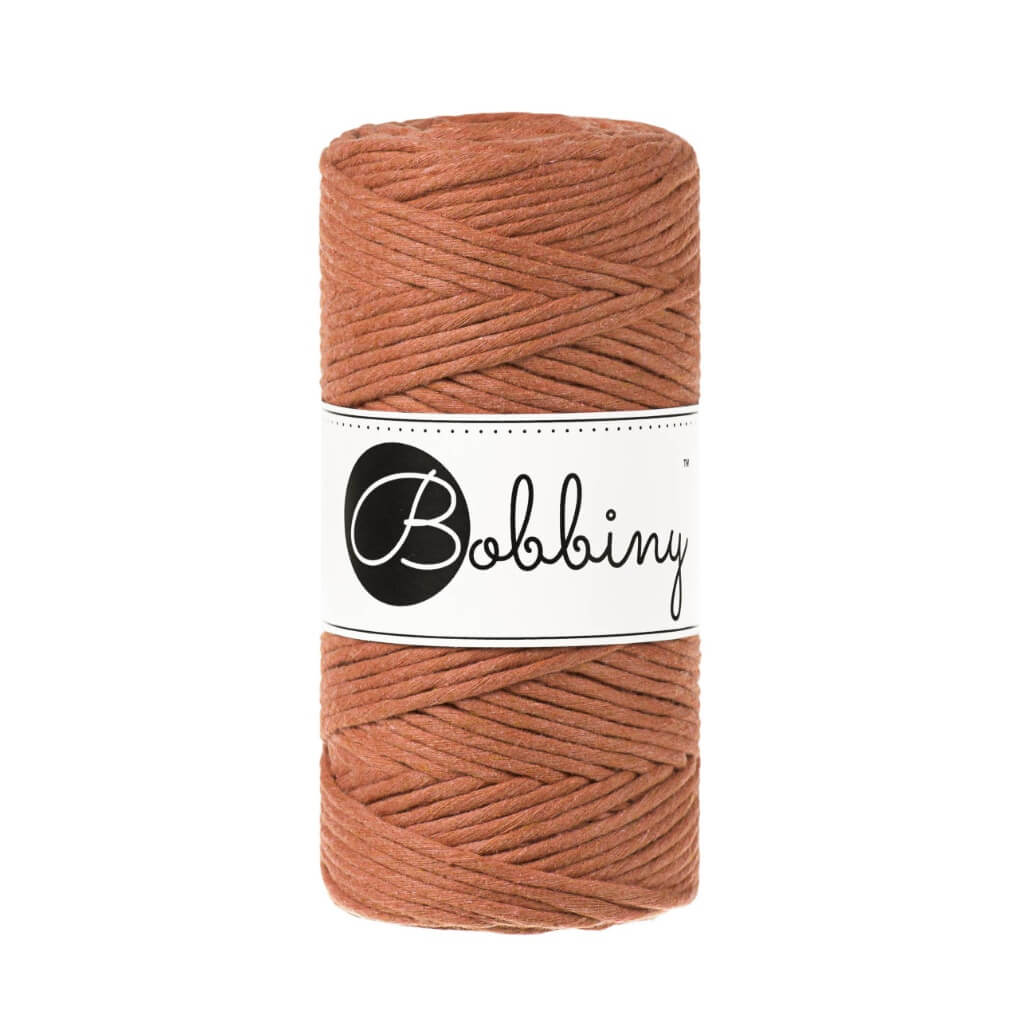 Bobbiny Makramee Garn 3mm Terracotta Lieblingsgarn