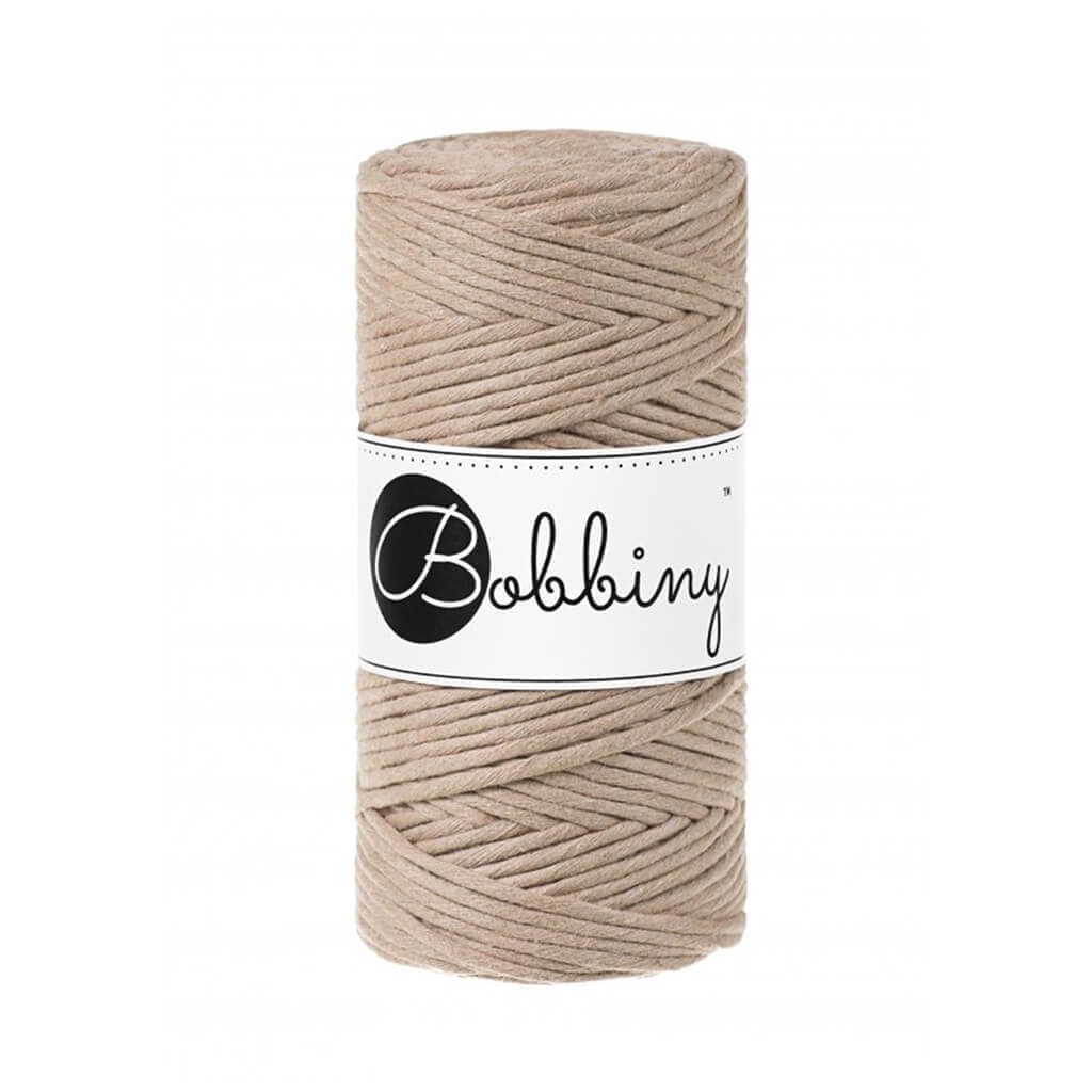 Bobbiny Makramee Garn 3mm Sand Lieblingsgarn