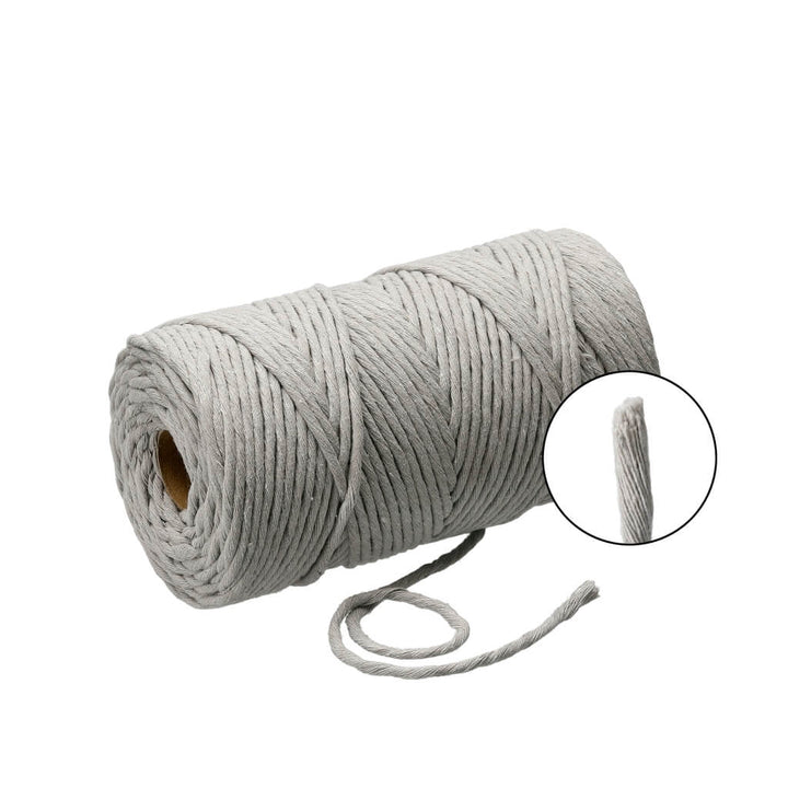 Filani Lieblingsgarn - Makramee Garn 3 mm x 130 m Light Grey Lieblingsgarn