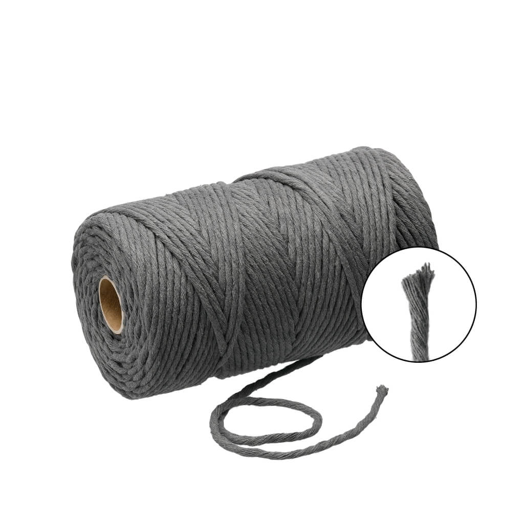 Filani Lieblingsgarn - Makramee Garn 3 mm x 130 m Graphite Grey Lieblingsgarn
