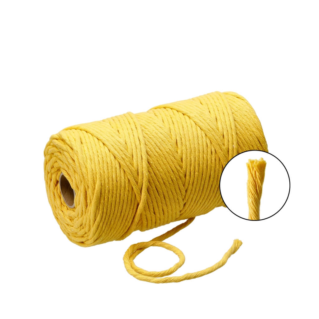 Filani Lieblingsgarn - Makramee Garn 3 mm x 130 m Yellow Ochre Lieblingsgarn