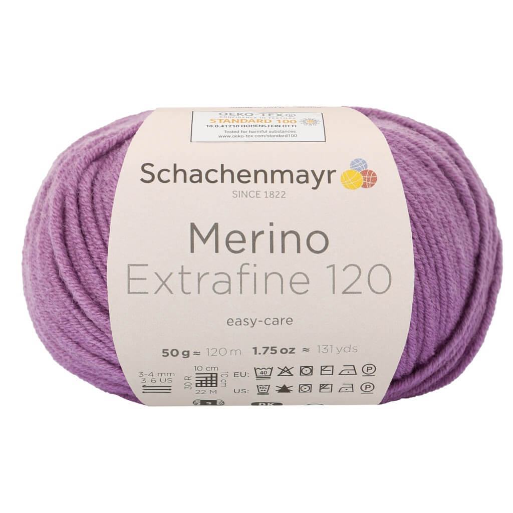 Schachenmayr Merino Extrafine 120 - Merinogarn 146 - Pflaume Lieblingsgarn