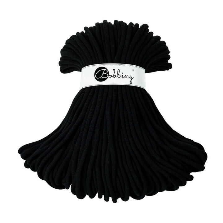 Bobbiny 9mm Jumbo Kordel Black Lieblingsgarn