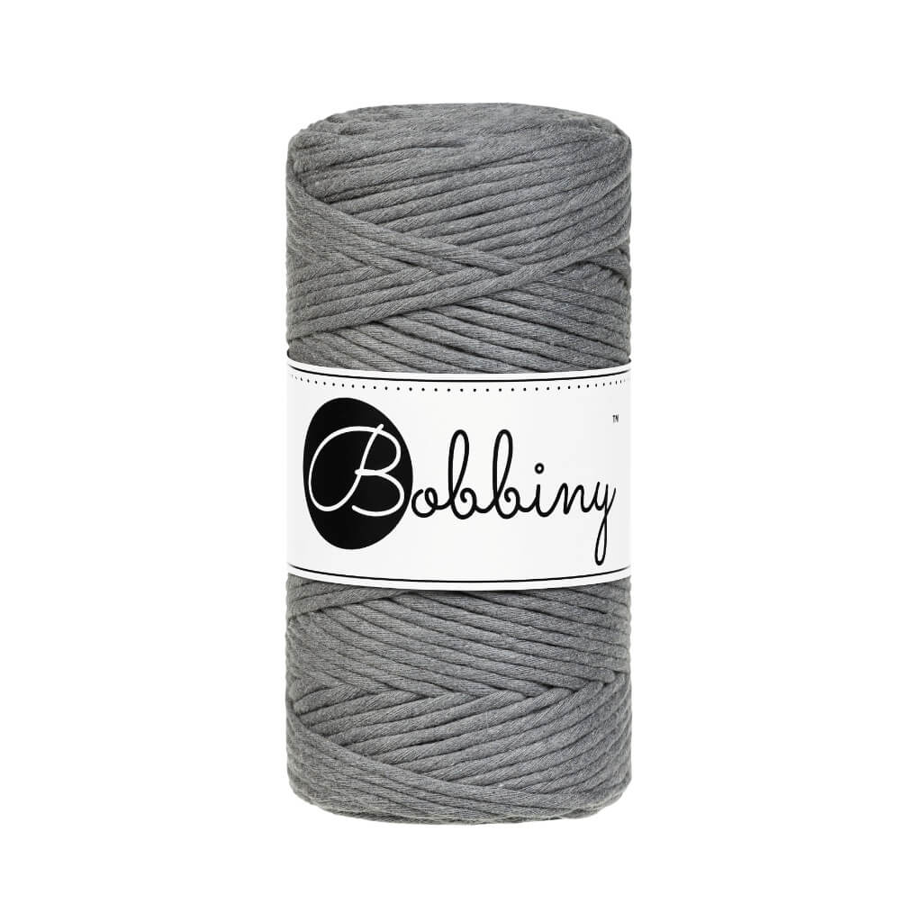 Bobbiny Makramee Stone Grey Bobbiny Makramee Garn 3mm Lieblingsgarn