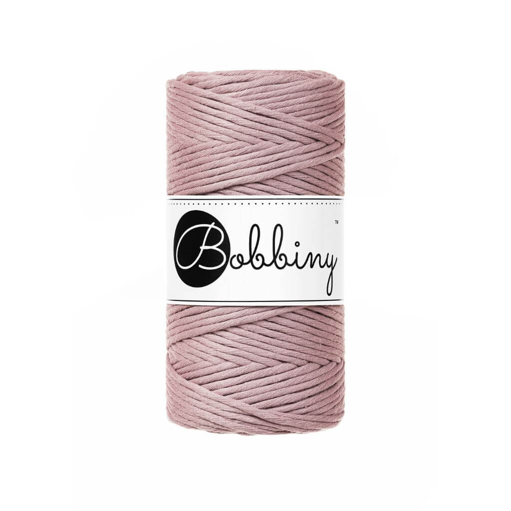 Bobbiny Makramee Garn 3mm Mauve Lieblingsgarn