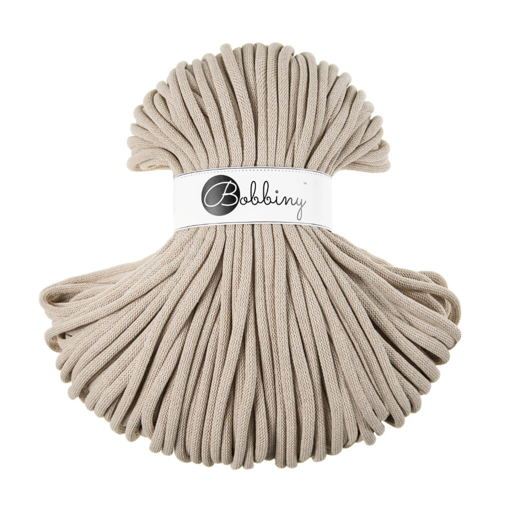 Bobbiny 9mm Jumbo Kordel Beige Lieblingsgarn