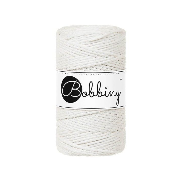 Bobbiny Makramee Garn 3mm gedreht Off White Lieblingsgarn
