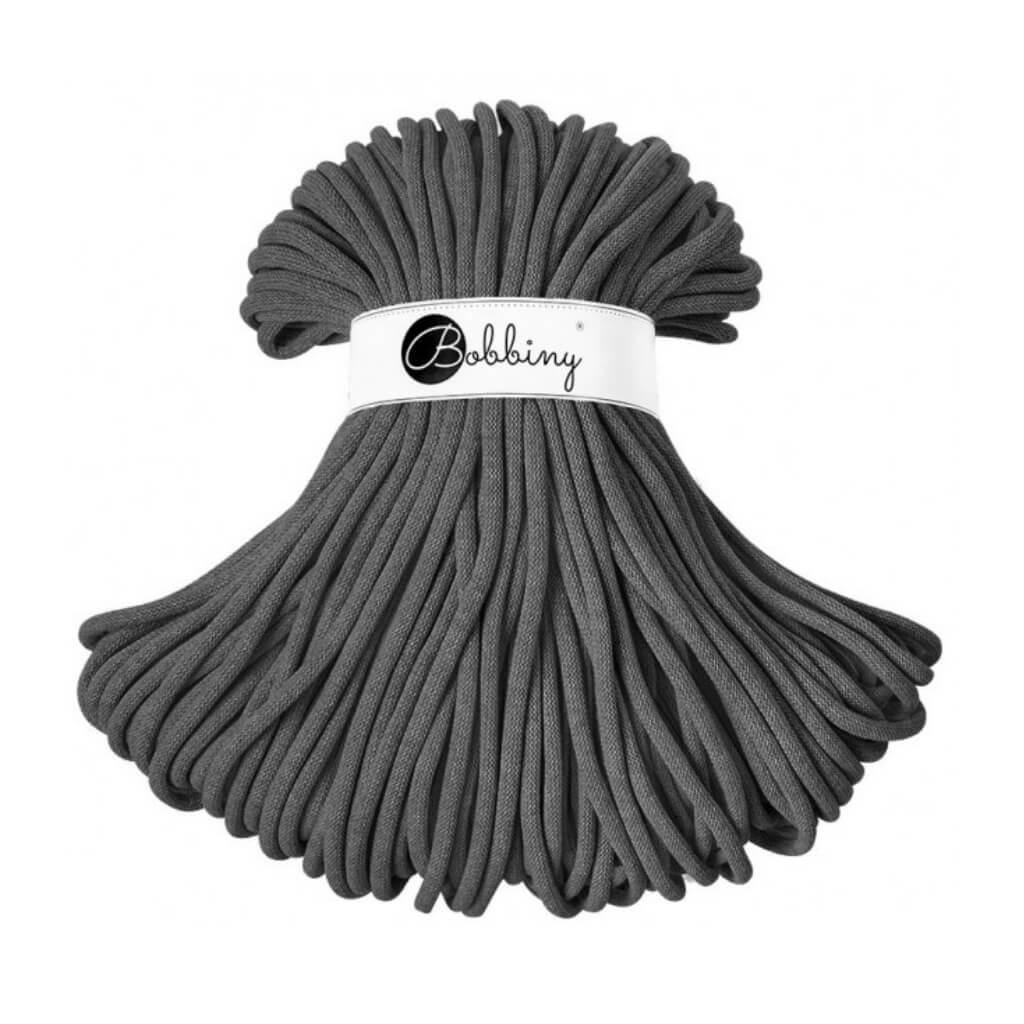 Bobbiny 9mm Jumbo Kordel Charcoal Lieblingsgarn