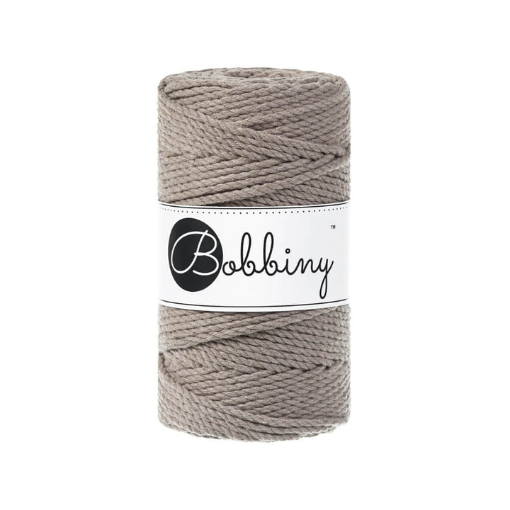 Bobbiny Makramee Garn 3mm gedreht Coffee Lieblingsgarn