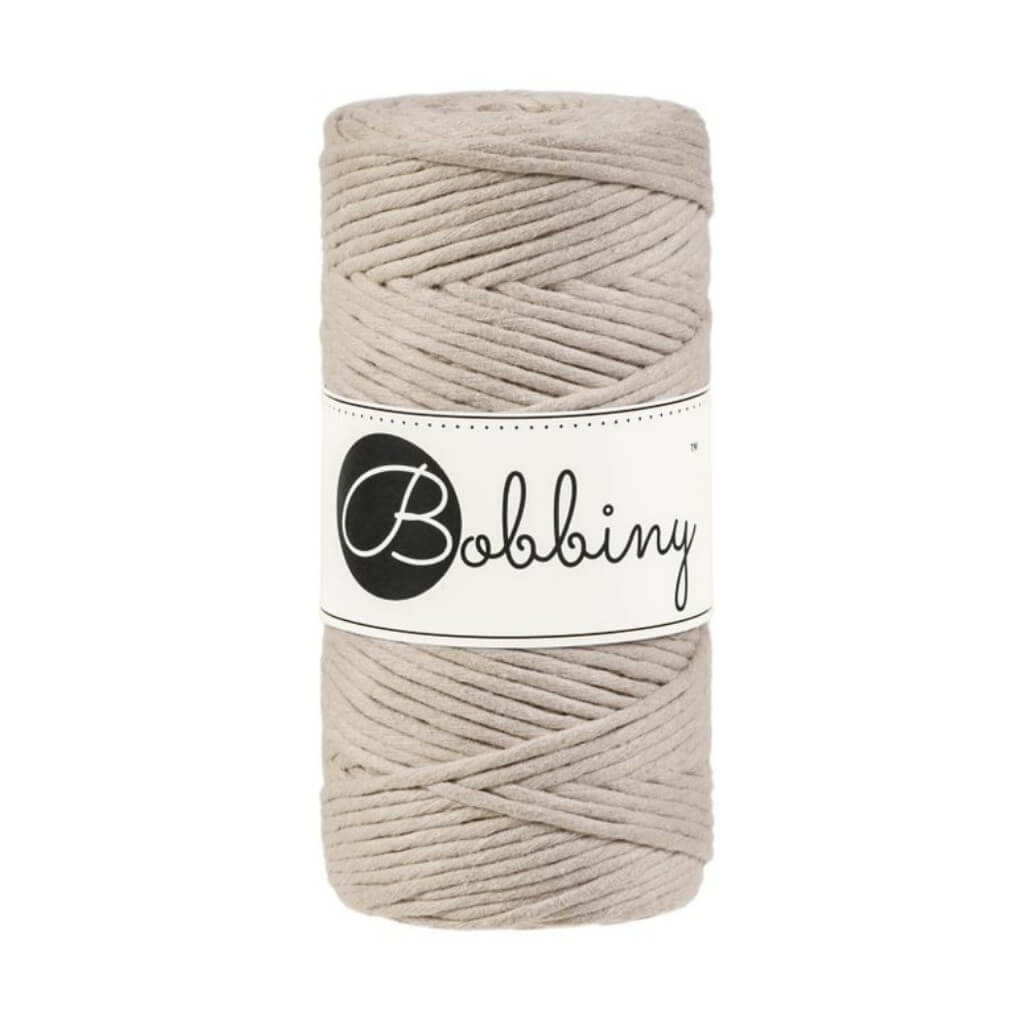 Bobbiny Makramee Garn 3mm Beige Lieblingsgarn