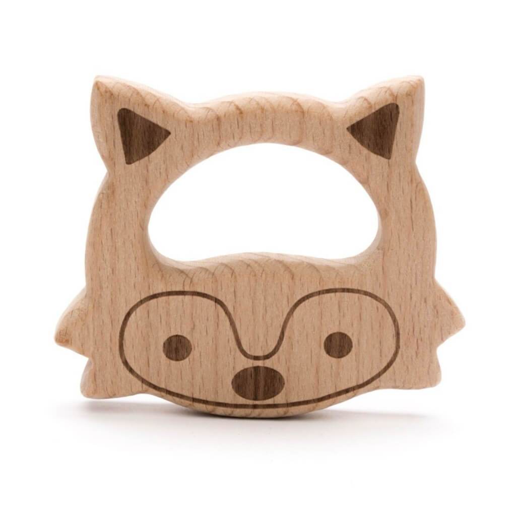 Beißring Fuchs aus Holz Lieblingsgarn