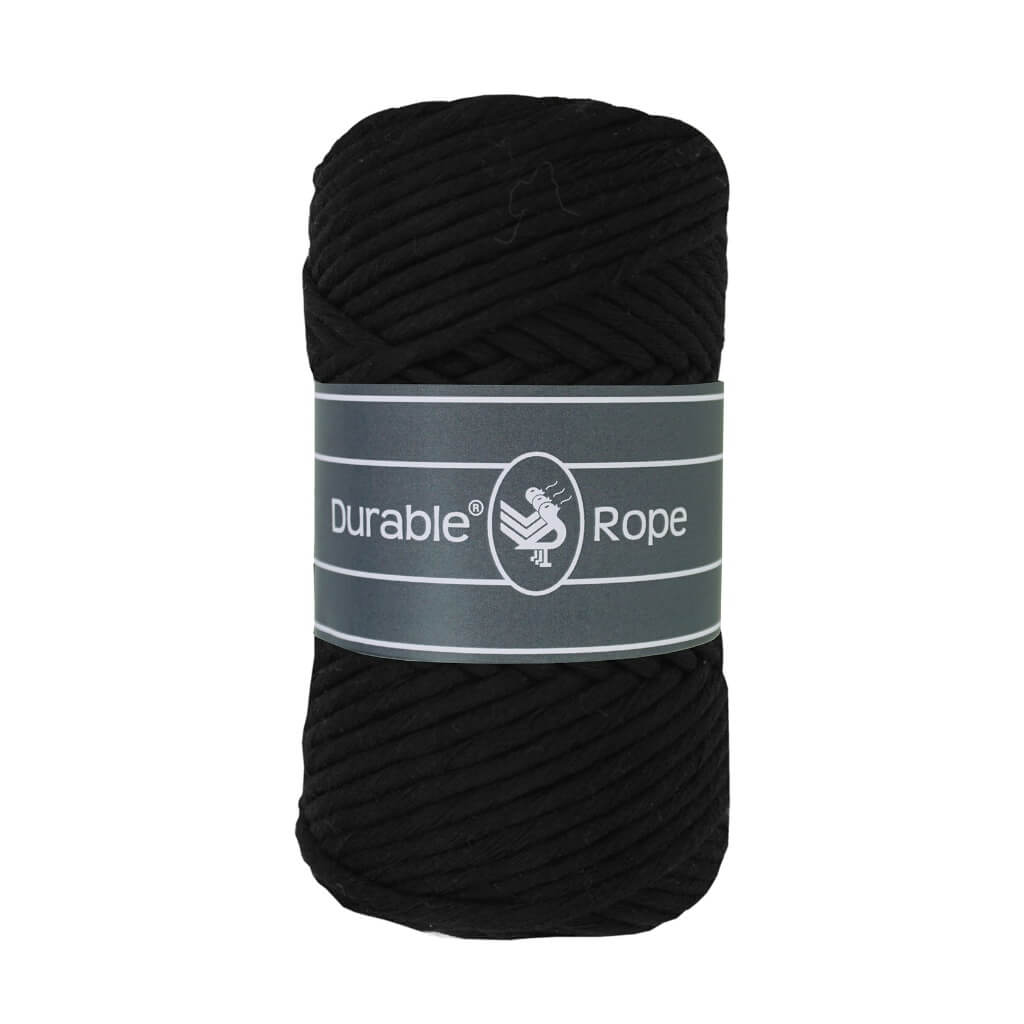Durable Makramee Garn 3 mm x 75 m 0325 - Black Lieblingsgarn