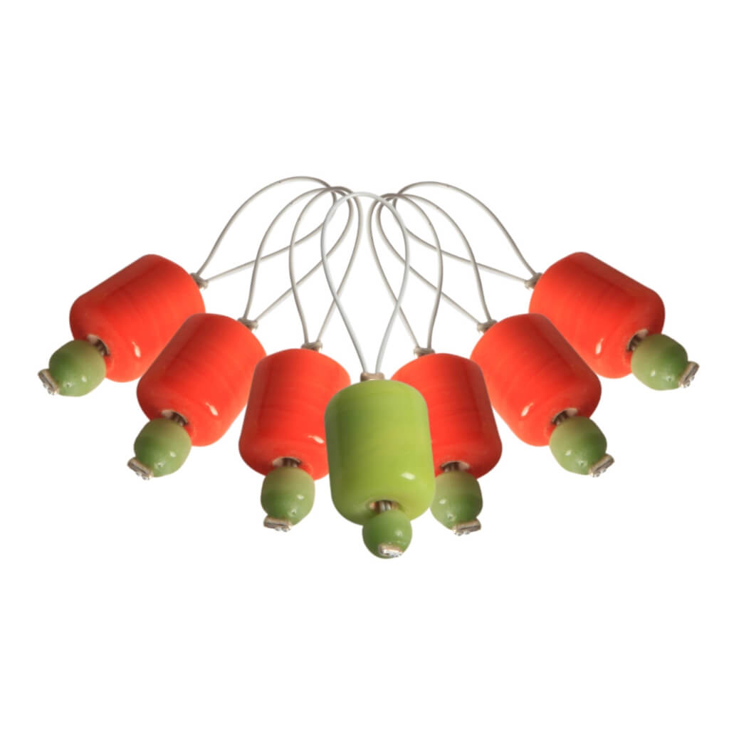 KnitPro Maschenmarker Zooni - 7 Stk. Orange Lily Lieblingsgarn