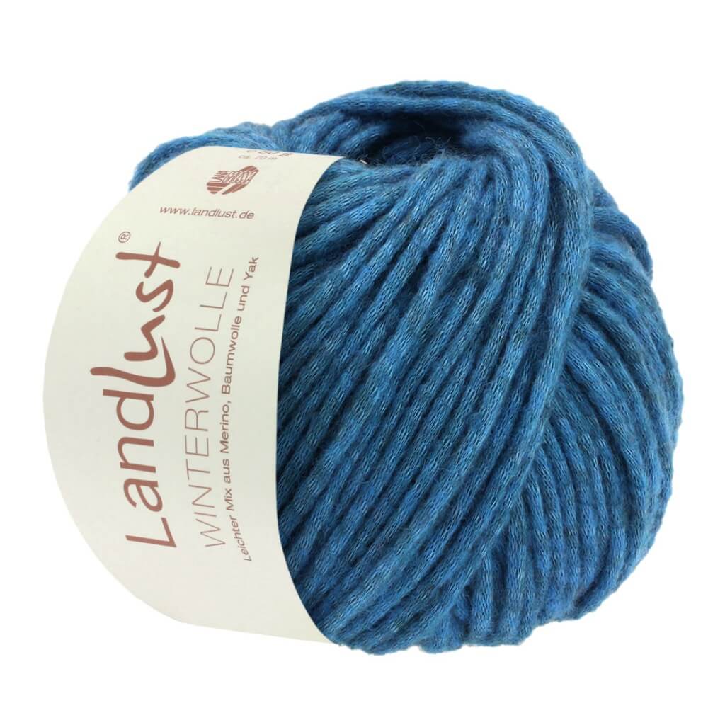 Lana Grossa Landlust Winterwolle 50 g 15 - Kobaltblau Meliert Lieblingsgarn