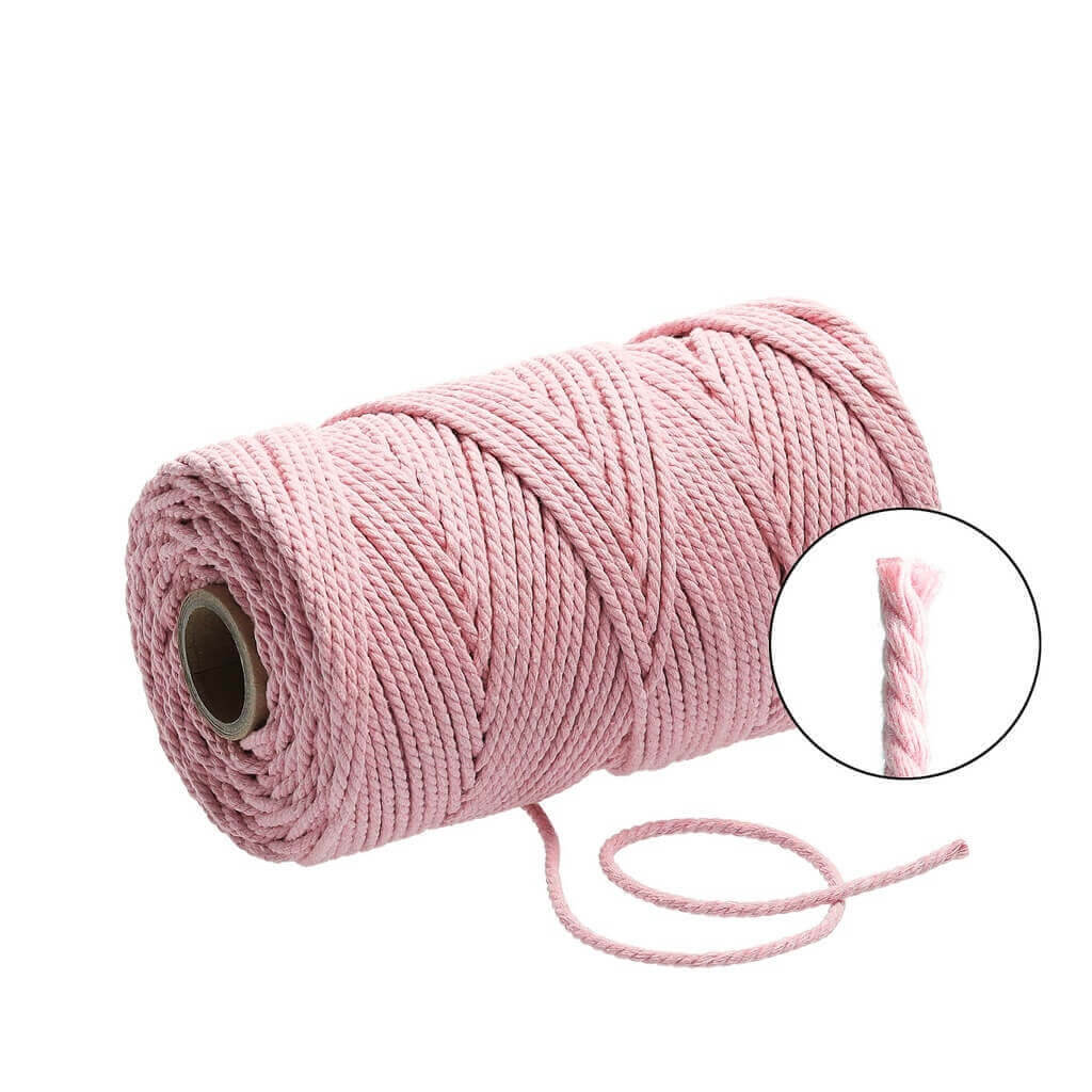 Filani Lieblingsgarn - Makramee Garn 3 mm x 120 m gedreht Noisy Pink Lieblingsgarn