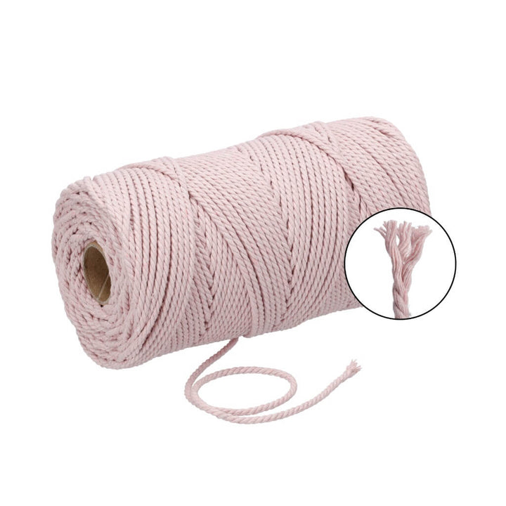 Filani Lieblingsgarn - Makramee Garn 3 mm x 120 m gedreht Bubble Gum Lieblingsgarn