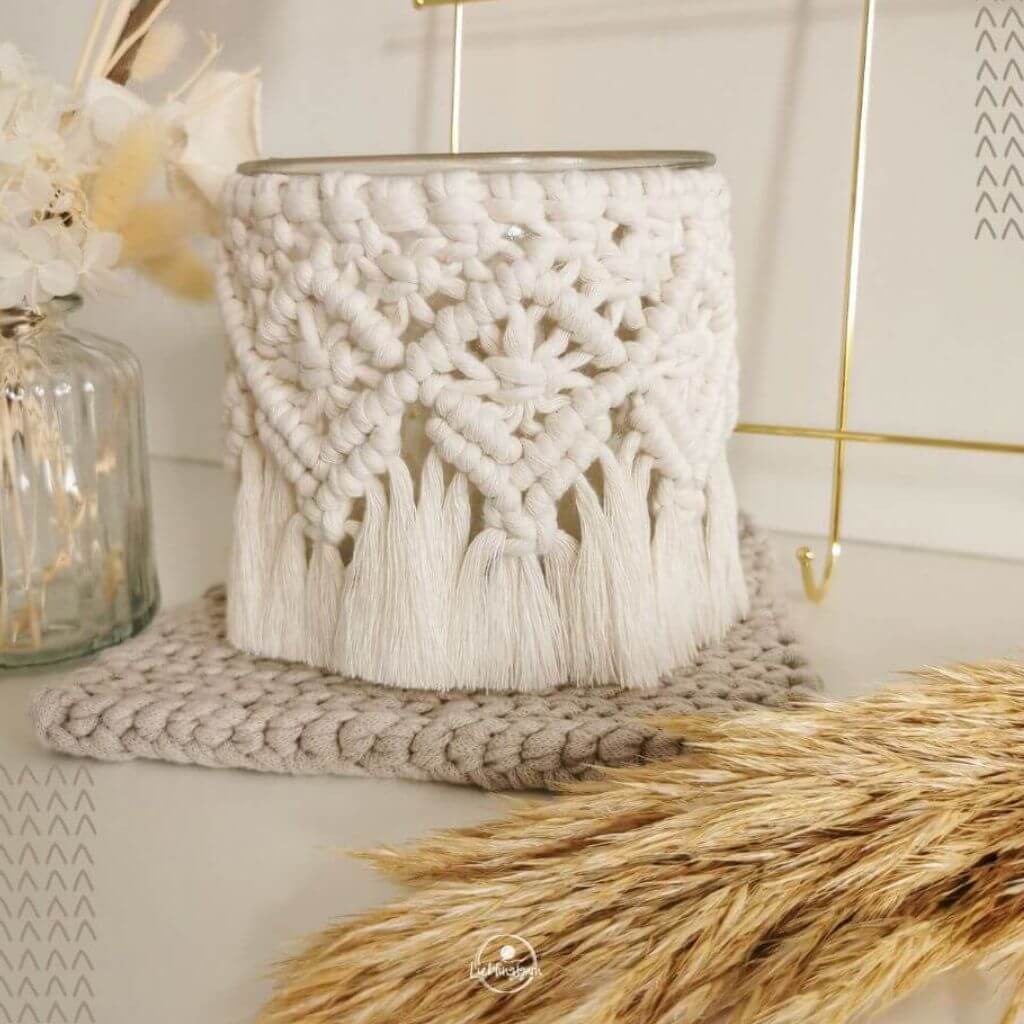 Makramee Teelicht - Makramee Aneitung (PDF) Lieblingsgarn