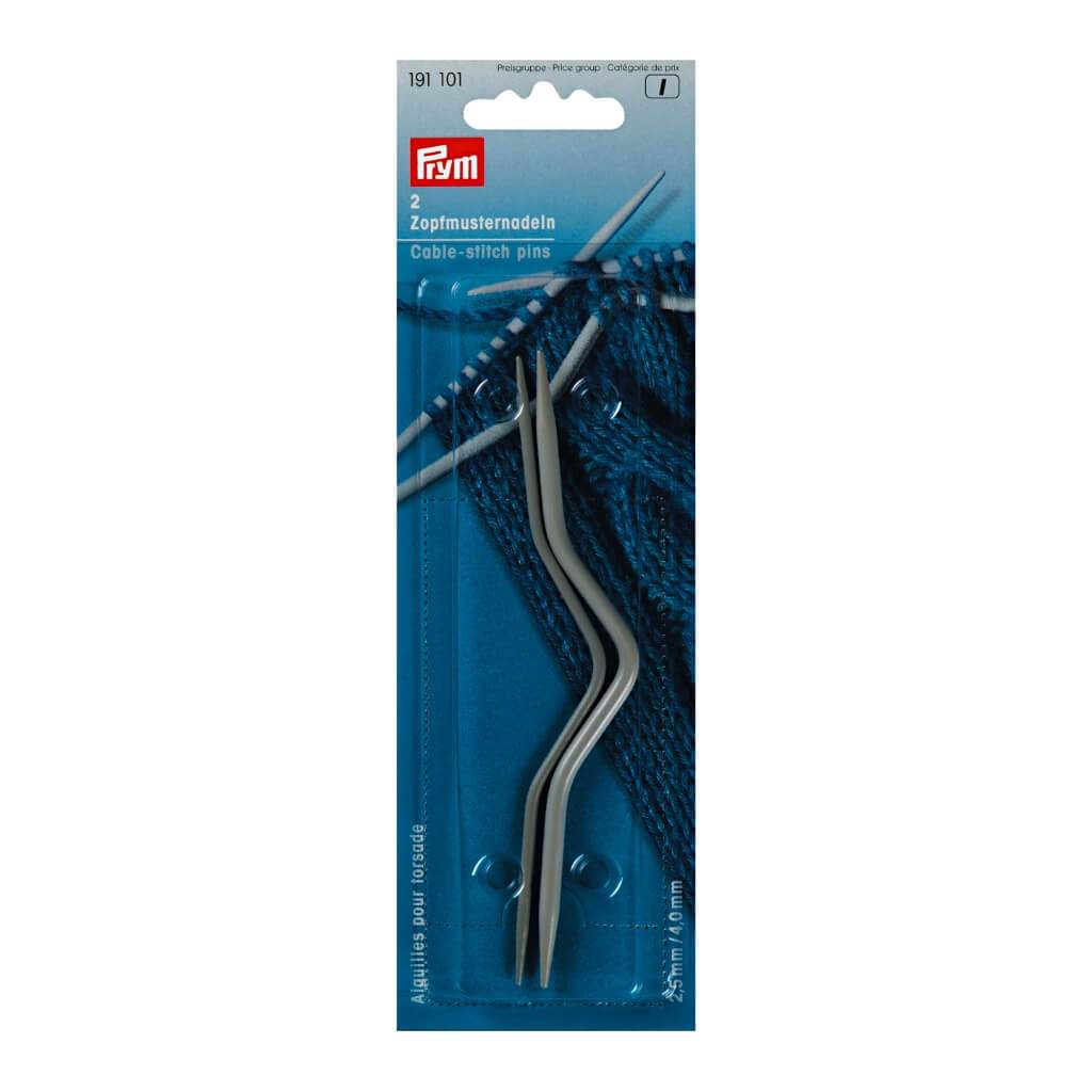 PRYM Zopfmusternadeln 2er Set 2,5 mm + 4 mm Lieblingsgarn
