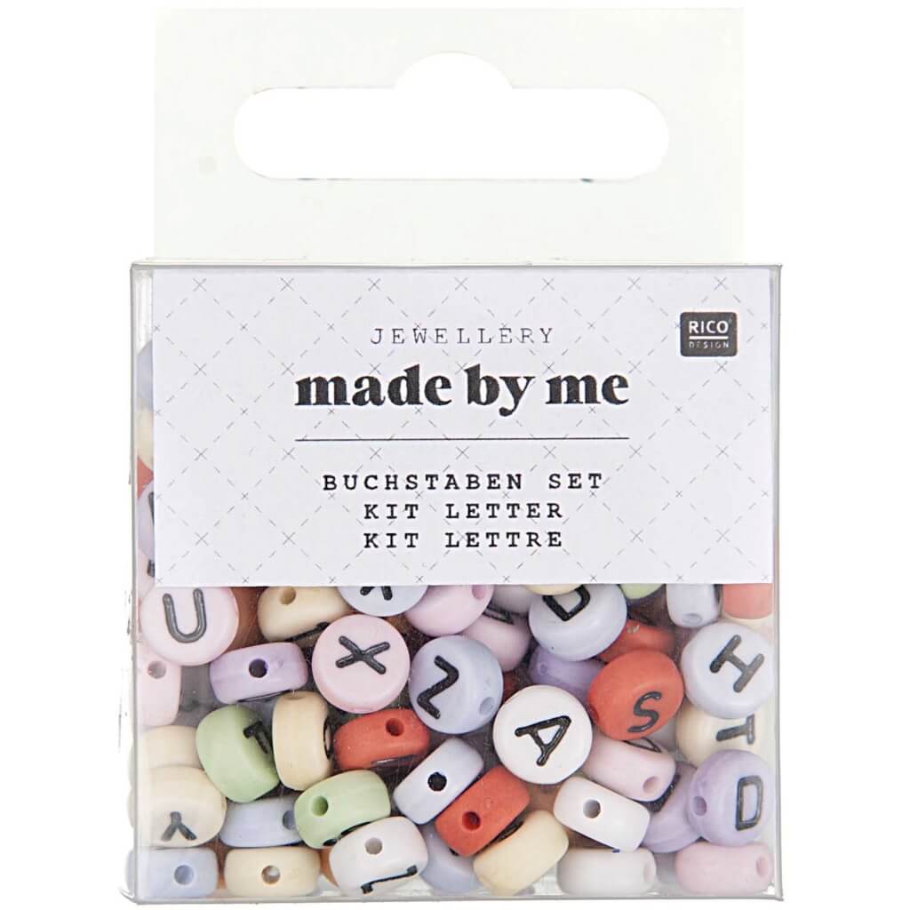 Rico Design Buchstaben-Set Pastell - 165 Stk. Lieblingsgarn