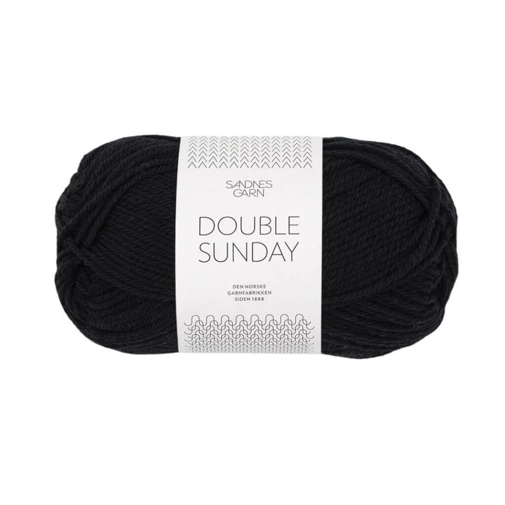 Sandnes Garn Double Sunday - 50g 1099 - Svart Lieblingsgarn