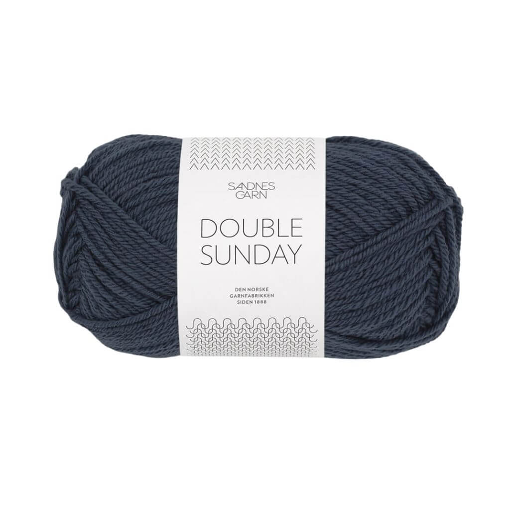Sandnes Garn Double Sunday - 50g 6580 - Blå natt Lieblingsgarn