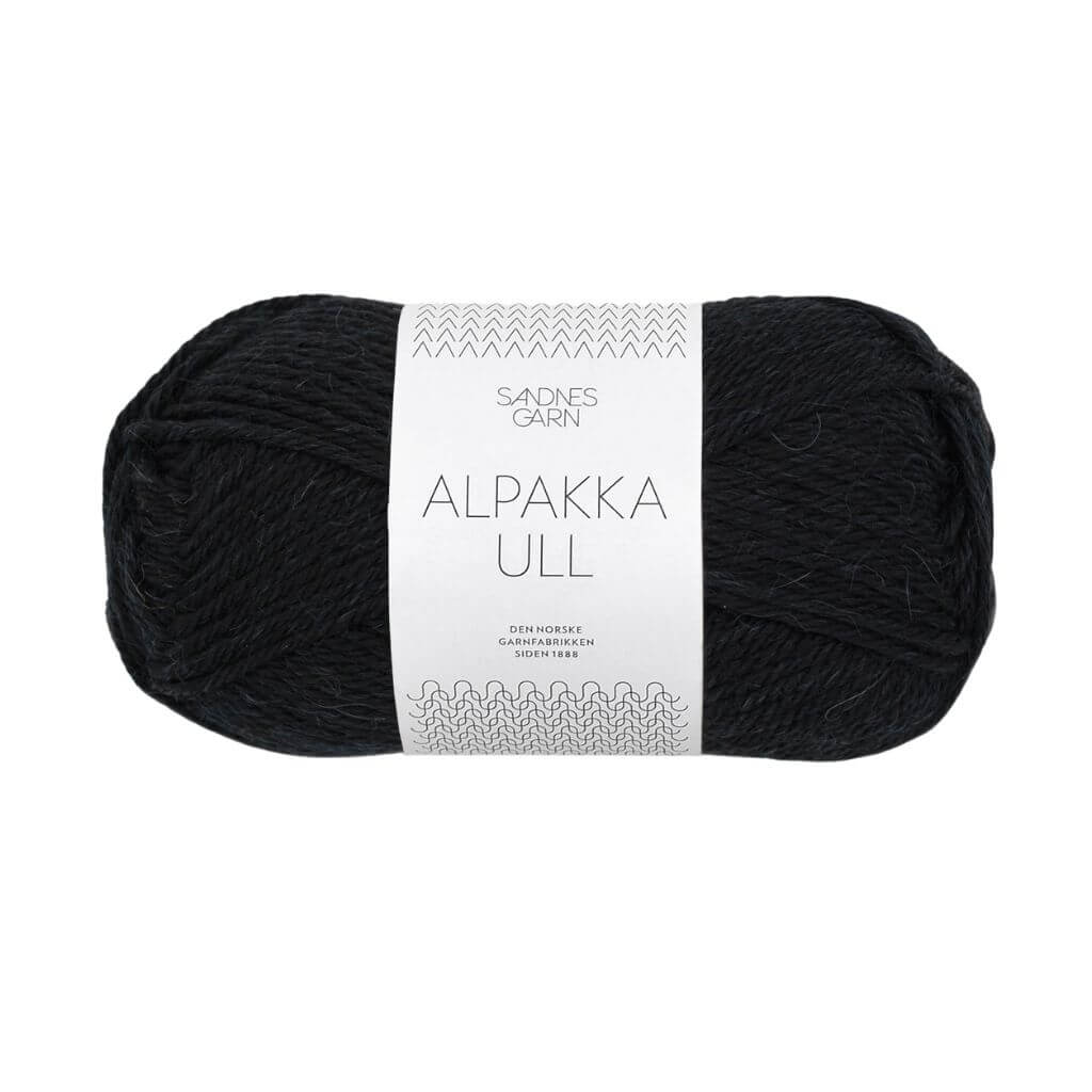 Sandnes Garn Alpakka Ull 50 g 1099 - Sort Lieblingsgarn