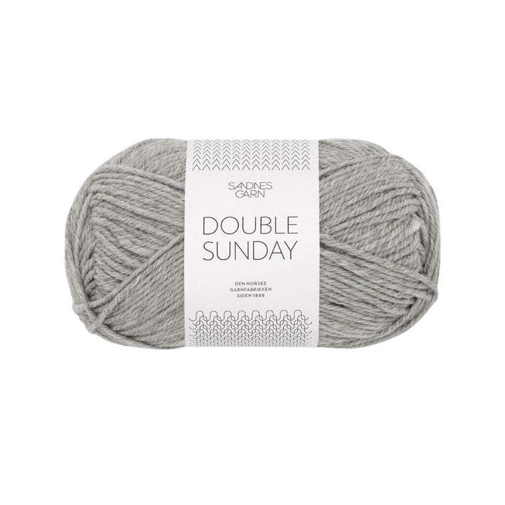 Sandnes Garn Double Sunday - 50g 1042 - Gråmelert Lieblingsgarn