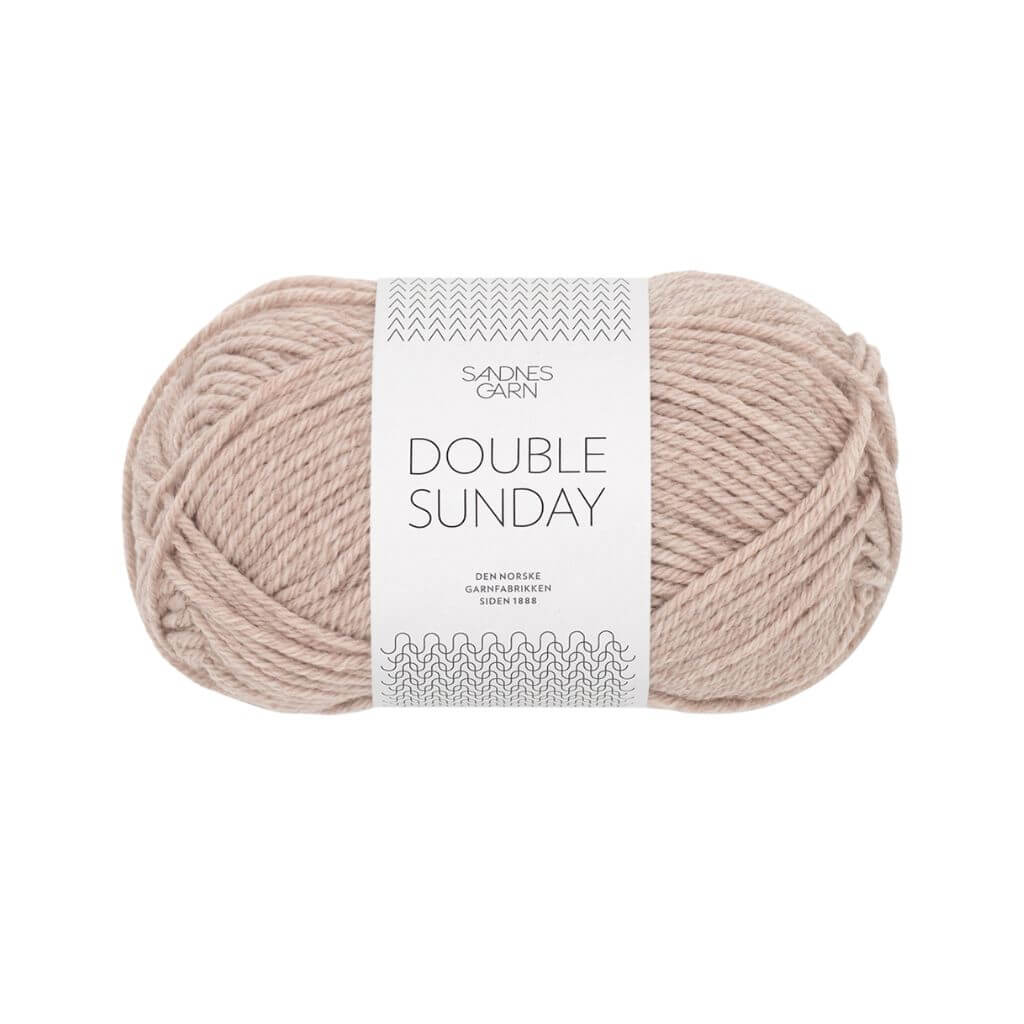 Sandnes Garn Double Sunday - 50g 2650 - Beigmelert Lieblingsgarn