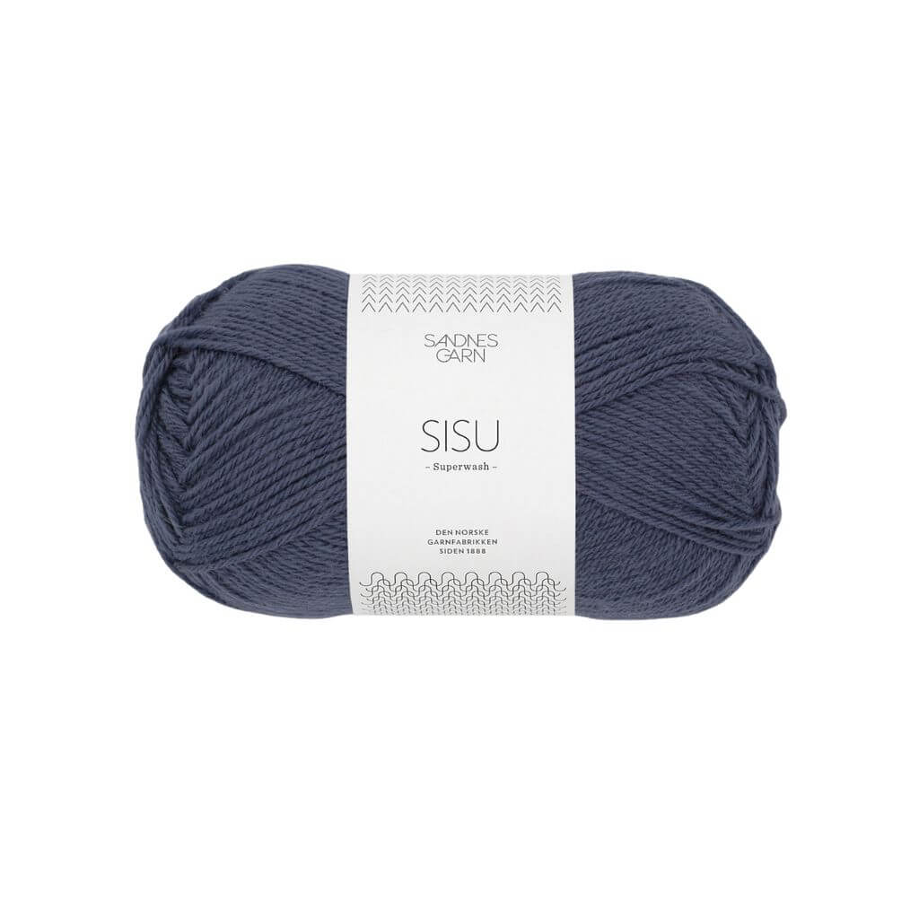 Sandnes Garn Sisu 50 g - Sockenwolle Superwash 5962 - Gråblå Lieblingsgarn