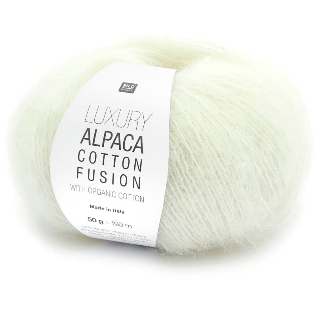 Rico Design 001 - Creme Rico Design Luxury Alpaca Cotton Fusion Lieblingsgarn