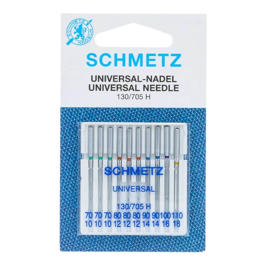 Schmetz Sortiert 70/10-110/18 Schmetz 130/705 H Universal Nadeln - 10-er Set Lieblingsgarn
