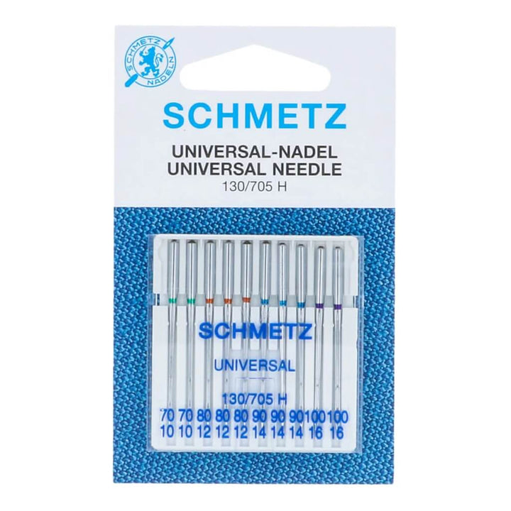 Schmetz Sortiert 70/10-100/16 Schmetz 130/705 H Universal Nadeln - 10-er Set Lieblingsgarn