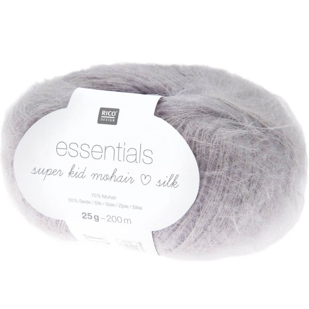 Rico Design Silber Rico Design Essentials Super Kid Mohair Loves Silk Lieblingsgarn