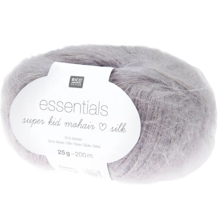 Rico Design Silber Rico Design Essentials Super Kid Mohair Loves Silk Lieblingsgarn