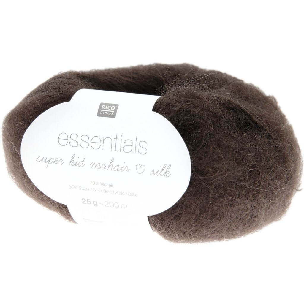 Rico Design Taupe Rico Design Essentials Super Kid Mohair Loves Silk Lieblingsgarn