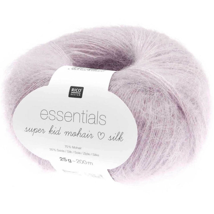 Rico Design blasslila Rico Design Essentials Super Kid Mohair Loves Silk Lieblingsgarn