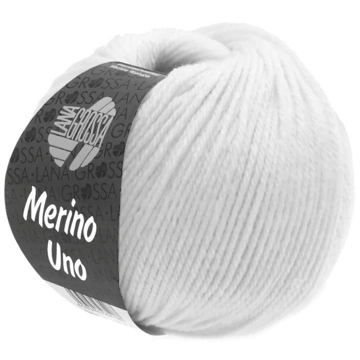 Lana Grossa 1 - Weiß Lana Grossa Merino Uno 50 g Lieblingsgarn