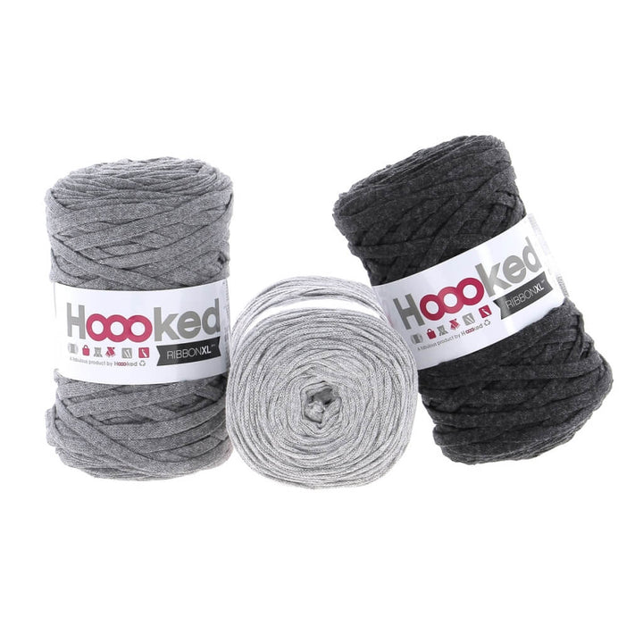 Hoooked Garn Hoooked Set aus 3 Rollen RibbonXL Lieblingsgarn