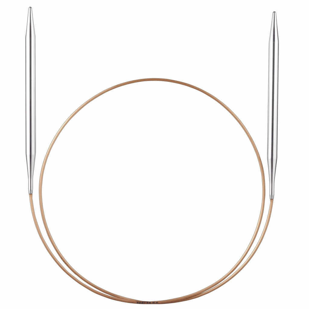 Addi 60 cm / 3,00 mm Addi Premium Nadeln MS in Weißbronze bis 80 cm - 105-7 Lieblingsgarn