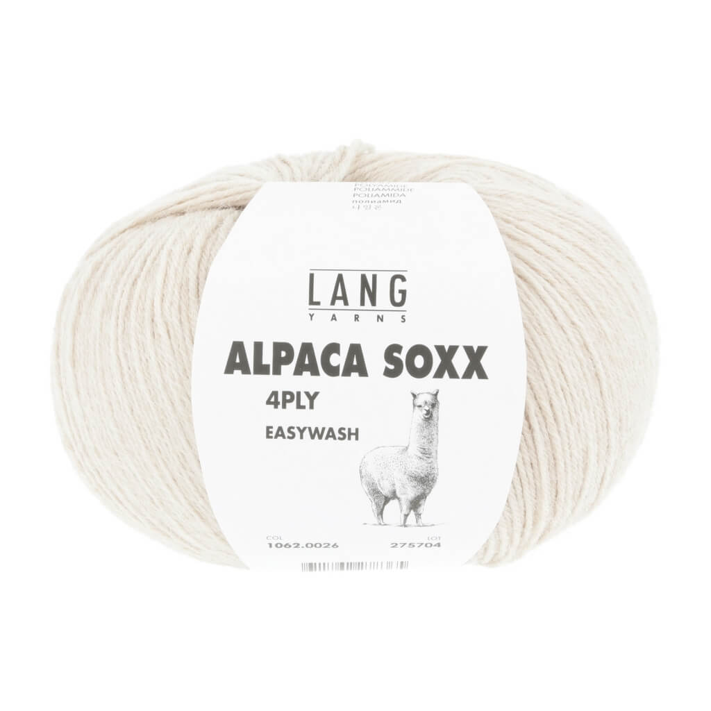 Lang Yarns 1062.0026 - Sand Mélange Lang Yarns Alpaca Soxx 4-fach - 100g Lieblingsgarn
