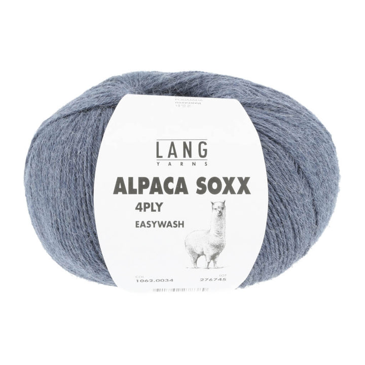 Lang Yarns 1062.0034 - Jeans Mélange Lang Yarns Alpaca Soxx 4-fach - 100g Lieblingsgarn
