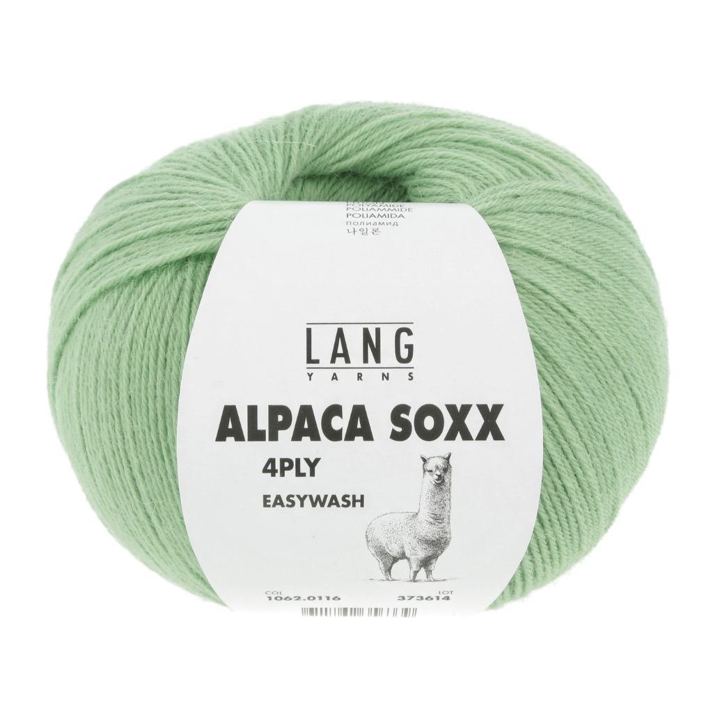 Lang Yarns 116 - Erbse Lang Yarns Alpaca Soxx 4-fach - 100g Lieblingsgarn