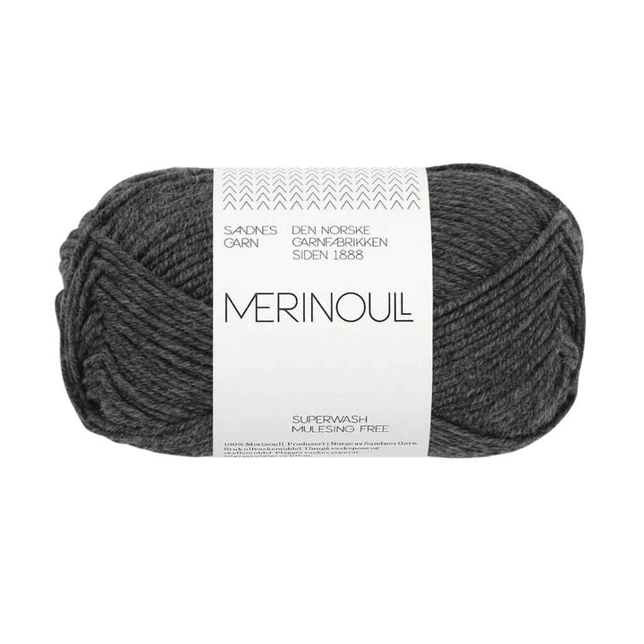 Sandnes Garn Merinoull - 50g, Farbe 1065 charcoal melange – Merino bei Lieblingsgarn