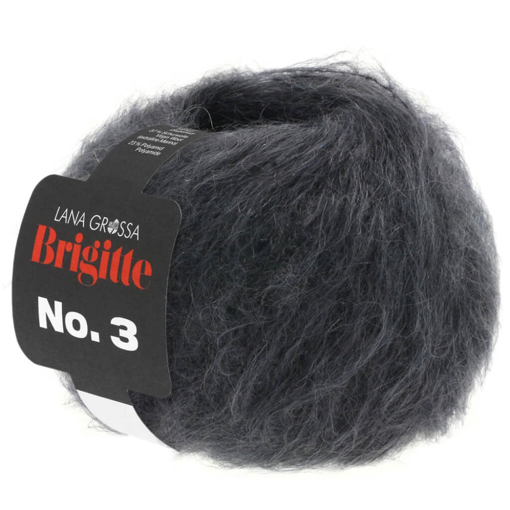 Lana Grossa 11 - Anthrazit Lana Grossa Brigitte No. 3 25g Lieblingsgarn