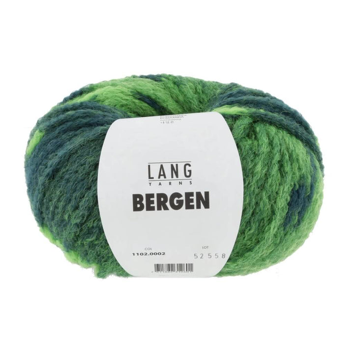 Lang Yarns grün/blau Lang Yarns Bergen inkl. Anleitungsheft Punto 43 Lieblingsgarn