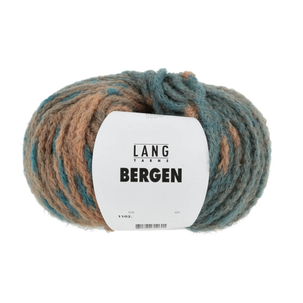 Lang Yarns braun/blau Lang Yarns Bergen inkl. Anleitungsheft Punto 43 Lieblingsgarn