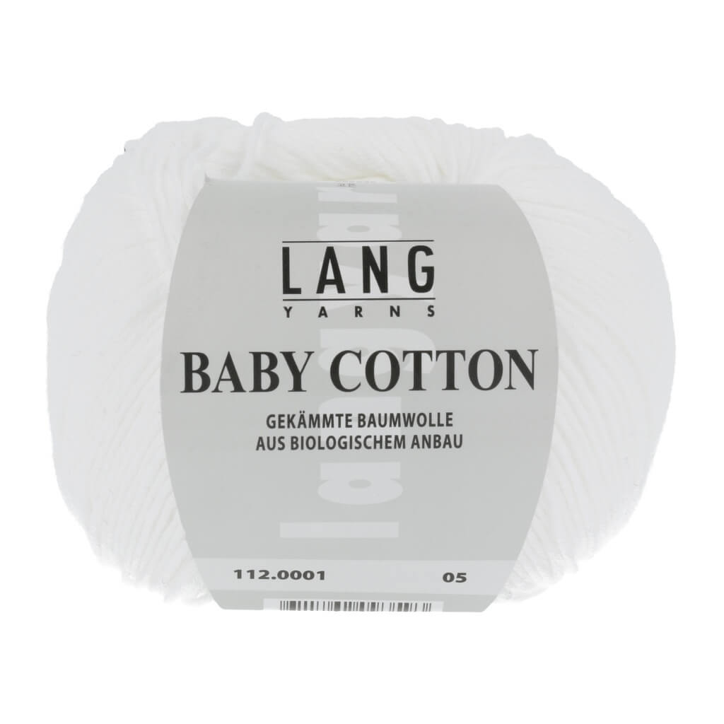 Lang Yarns 112.0001 - Weiss Lang Yarns Baby Cotton 50g Lieblingsgarn