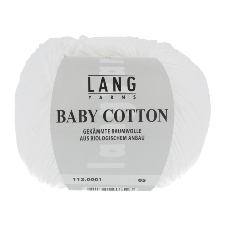 Lang Yarns 112.0001 - Weiss Lang Yarns Baby Cotton 50g Lieblingsgarn