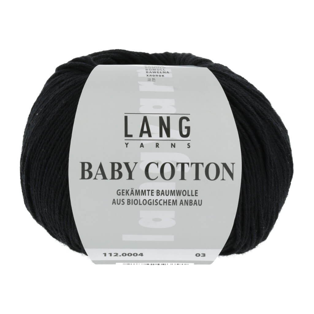 Lang Yarns 112.0004 - Schwarz Lang Yarns Baby Cotton 50g Lieblingsgarn
