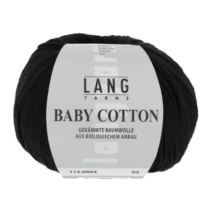 Lang Yarns 112.0004 - Schwarz Lang Yarns Baby Cotton 50g Lieblingsgarn
